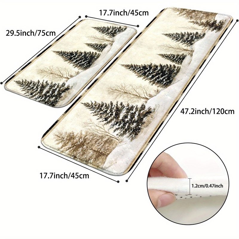 VIKAMA Christmas Carpet Winter - Hunting Outdoor Rug review and price