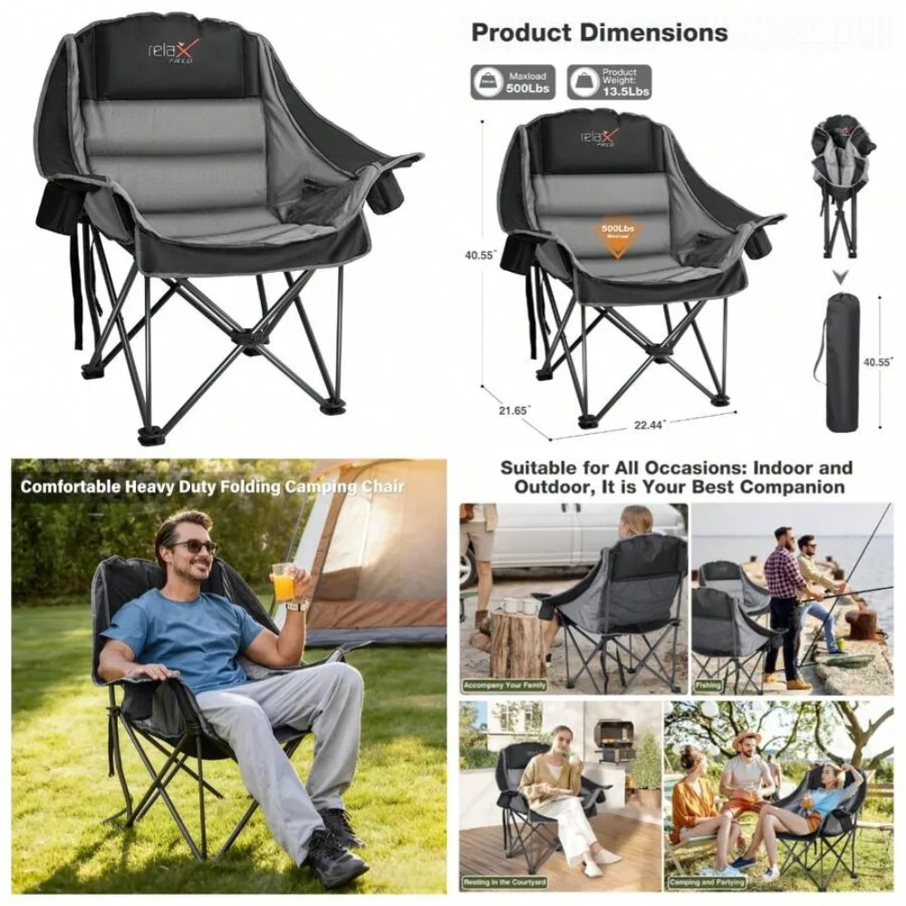Oversized Camping Chair for Ad - Outdoor Hunting Events review and price