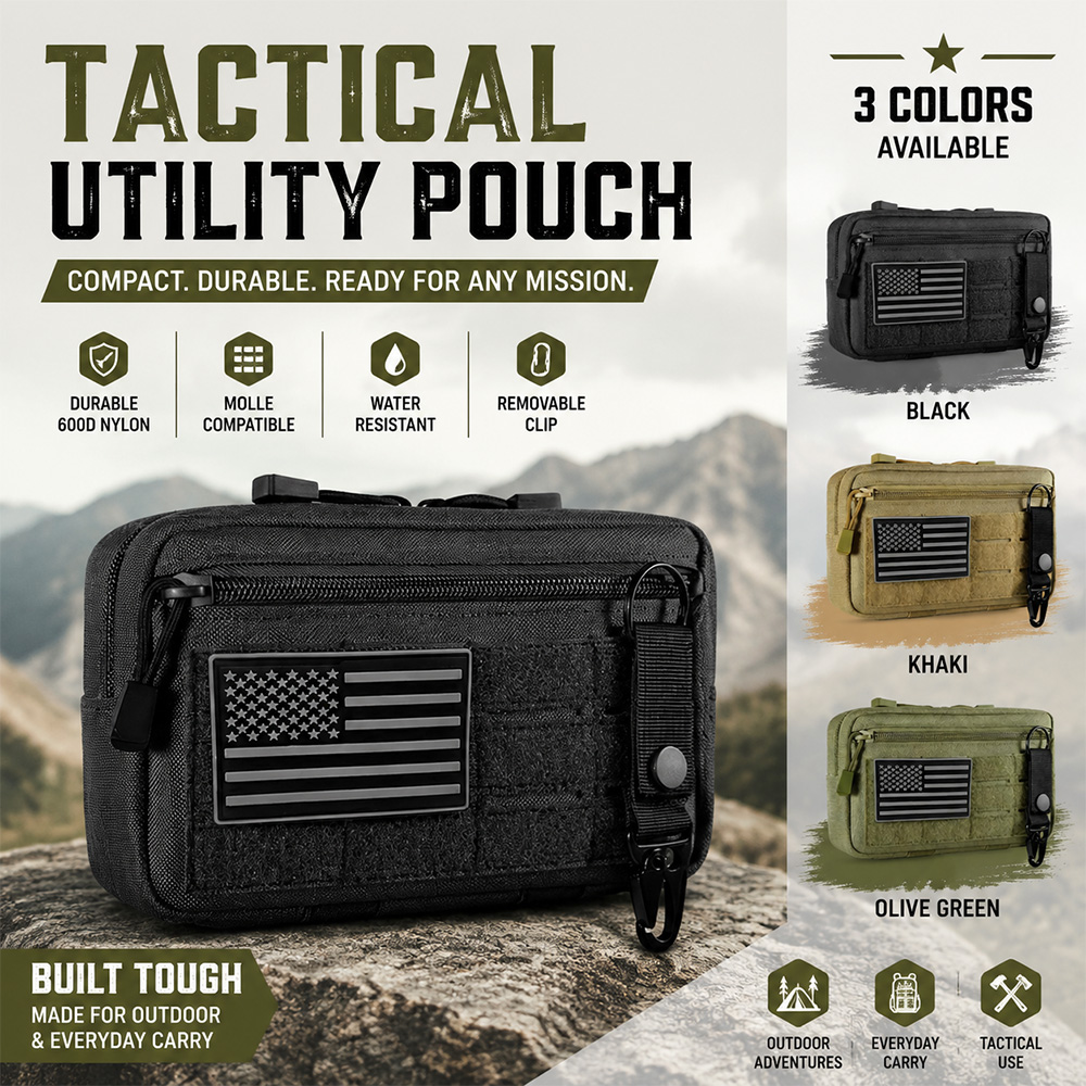 Tactical Molle EDC Pouch Outdo - Outdoor Hunting Packs review and price