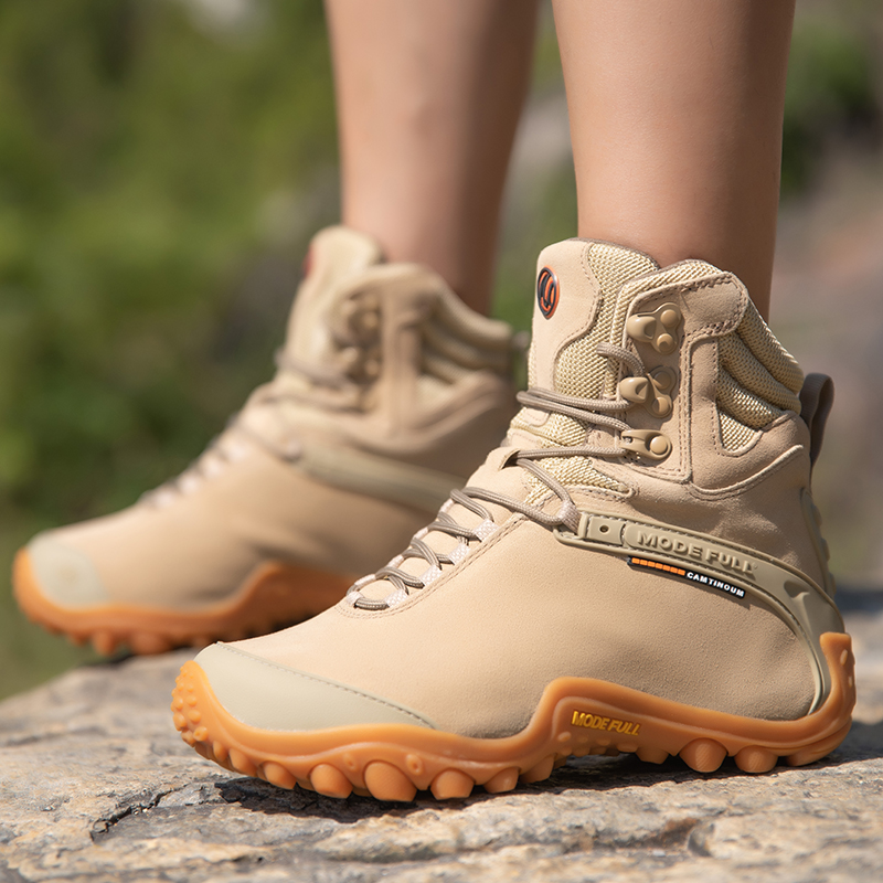 Cow Leather Men Winter Hiking  - Outdoor Hunting Boots For Men review and price